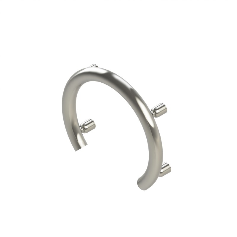 INVISIA ACCENT RING GRAB BAR BRUSHED STAINLESS