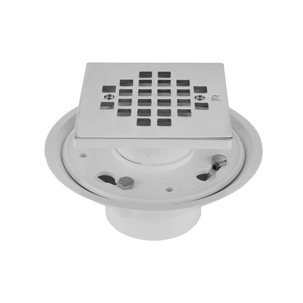 COMPLETE SQUARE SHOWER DRAIN POLISHED CHROME