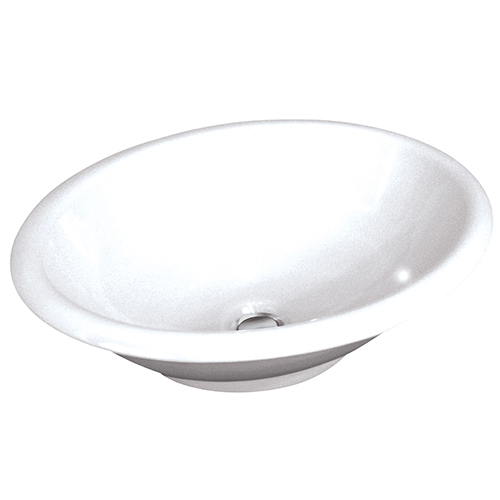 ! OVAL VESSEL SINK 17X14 BISCUIT