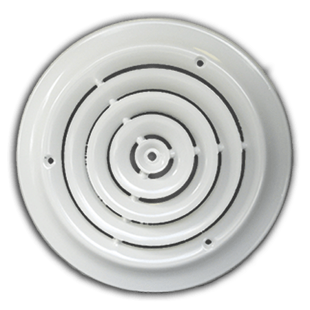 CEILING DIFFUSER 6 IN ROUND
WHITE