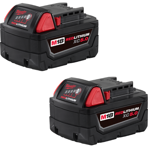 (2) M18 REDLITHIUM XC5.0
Extended Capacity Battery
Pack (48-11-1850)