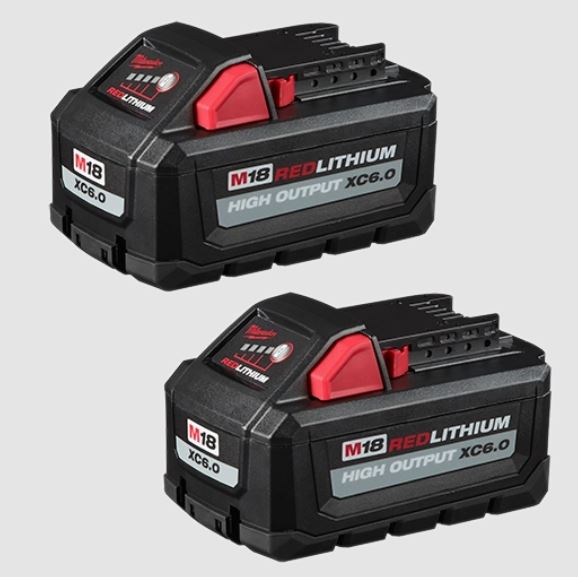 M18 REDLITHIUM HIGH OUTPUT XC6.0 Battery Pack 2PK