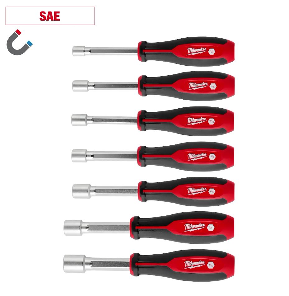 7-PC MAG SAE NUT DRIVER SET