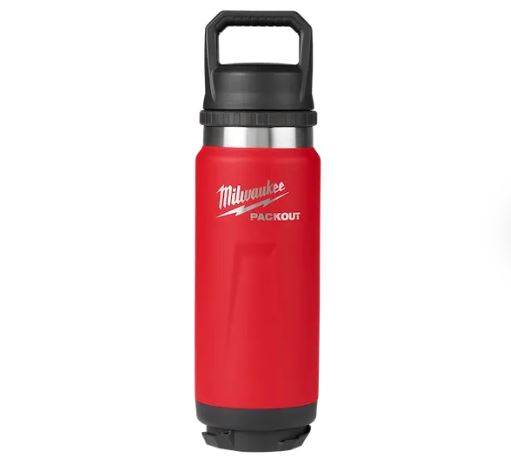 PACKOUT 24OZ INSULATED BOTTLE WITH CHUG LID RED