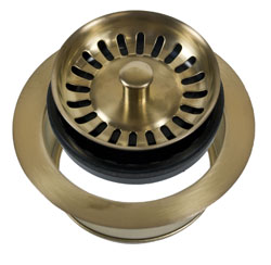 DISPOSER STOPPER/STRAINER AND TRIM BRUSHED STAINLESS
